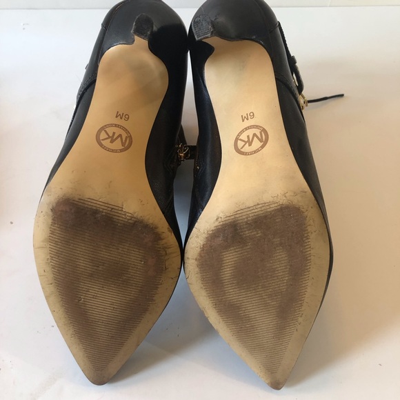 MICHAEL KORS Brena Sexy Victorian/Witch Core Ankle Bootie Pumps 6M Black - Picture 12 of 14
